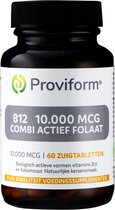 Proviform Vitamine B12 10.000 mcg combi actief folaat (60zt)