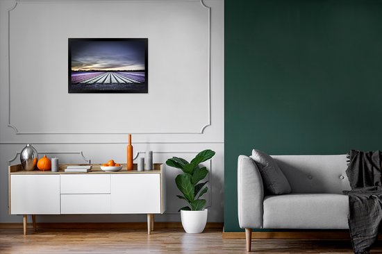 Photo encadrée - Champs de tulipes au Keukenhof en Hollande cadre photo 60x40 cm - Affiche encadrée (Décoration murale salon / chambre)