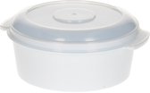 Plastic Forte Magnetronschaal - 500 ml - wit/transparant - kunststof - BPA vrij