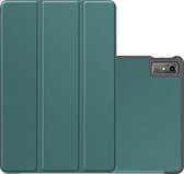 Hoesje Geschikt voor Lenovo Tab M10 5G Hoesje Case Hard Cover Hoes Book Case - Donkergroen