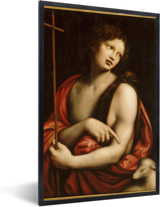 Fotolijst incl. Poster - St. John the Baptist - Leonardo da Vinci - 20x30 cm - Posterlijst