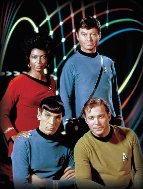 Star Trek Kirk, Spock, Uhura & Bones Art Print 30x40cm | Poster