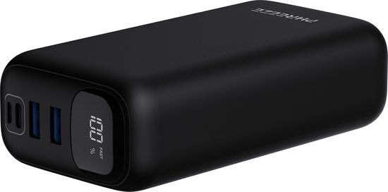 Batterie Externe Universelle 10000mAh, Câbles Apple Lightning / USB-C /  Micro USB avec Affichage LED - Veger - Français