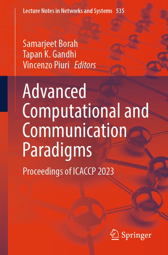 Lecture Notes in Networks and Systems535- Advanced Computati ... - cover