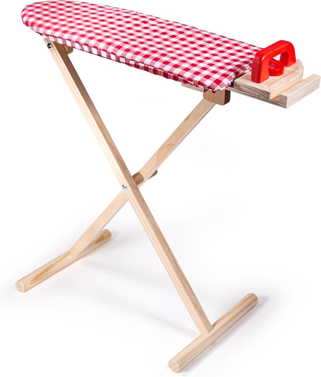 BIGJIGS houten strijkplank & strijkijzer afbeelding