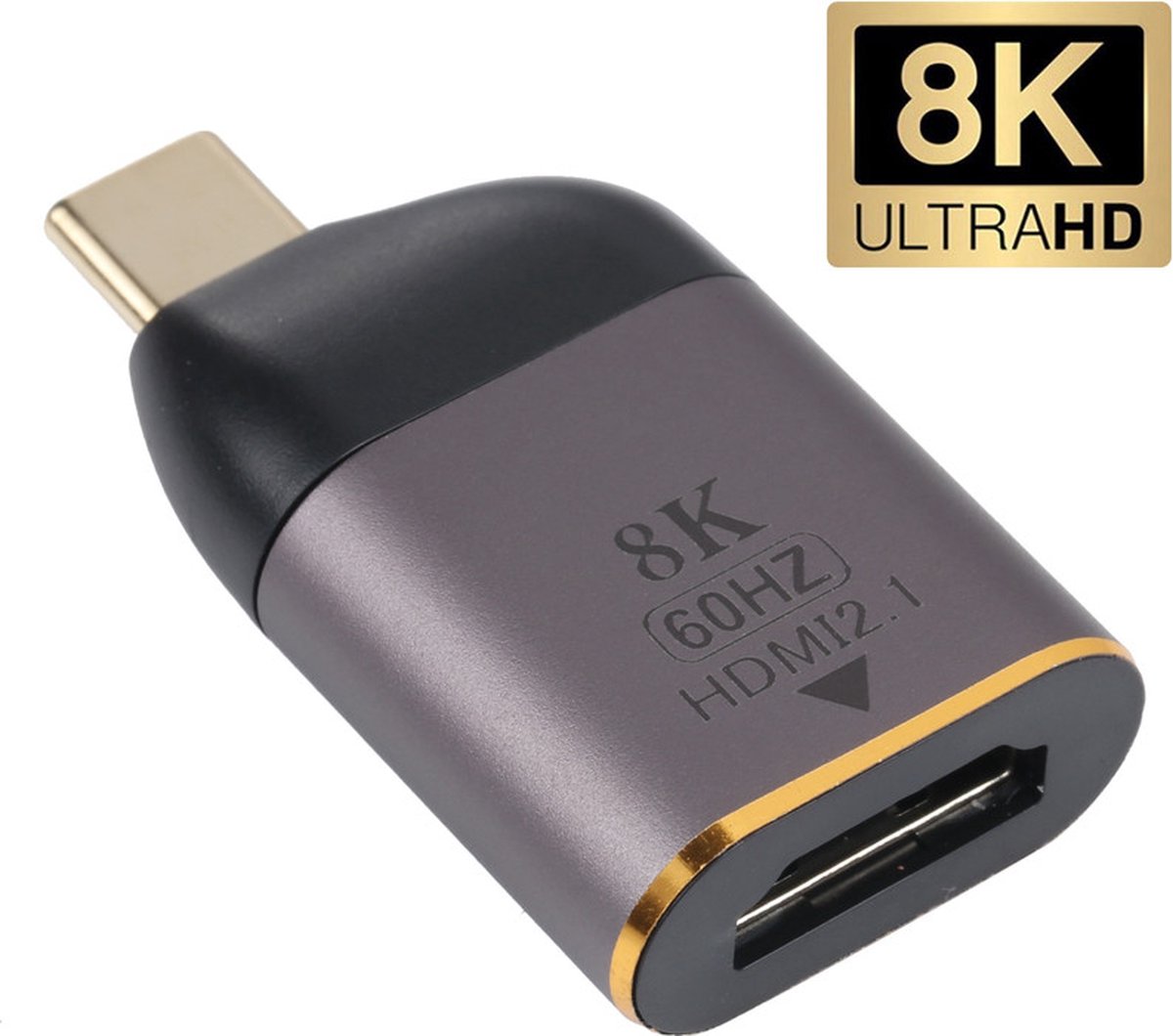 USB-C naar HDMI 8K adapter - connector kabel - Grijs - Provium
