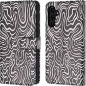 iMoshion Hoesje Geschikt voor Samsung Galaxy A14 (4G) / A14 (5G) Hoesje Met Pasjeshouder - iMoshion Design Bookcase smartphone - Meerkleurig / Black And White