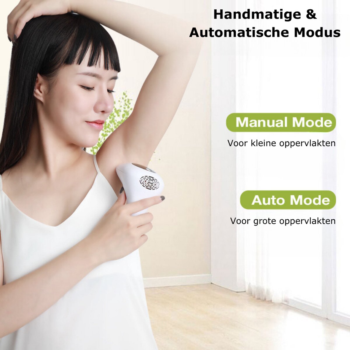 Epileerapparaat Dames Voor Gezicht - Laser Ontharingsapparaat 1000000 Flitsen - IPL Ontharingsapparaat 8 Standen Veiligheidsbril Scheermesje - Wit thumbnail 5