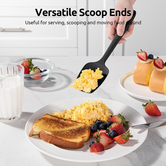 U-Taste Siliconen Spatel Set Van 3: Hittebestendigheid 250℃ Naadloze Hittebestendige Keukenspatel