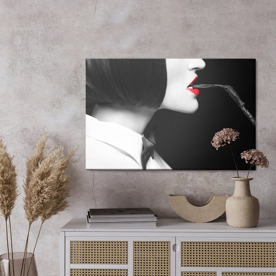 Painting King - Tableau sur toile Femme au mousquet - 40 x 30 cm