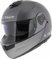 LS2 Helm Strobe II FF908 mat titanium maat S