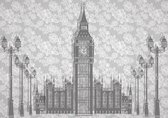 Fotobehang - Vlies Behang - Big Ben - Palace of Westminster - Londen - 254 x 184 cm