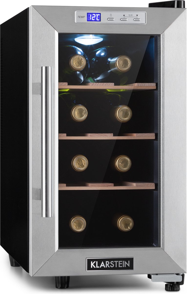 Cave à vin de service KLARSTEIN Vinovilla Smart - Inox