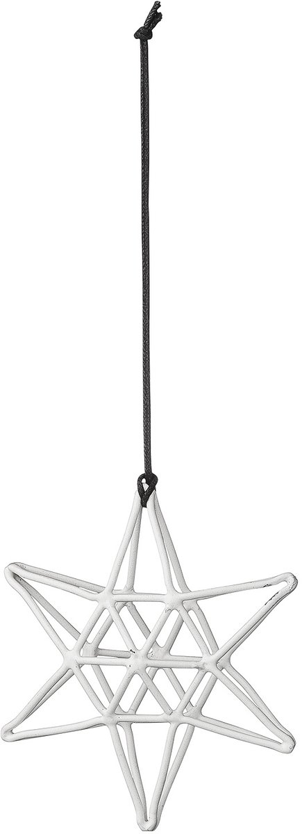 3D witte kersthanger met moderne ontwerp van Bloomingville.