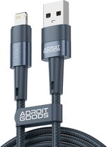 AdroitGoods iPhone Oplader Kabel 2 Meter Geschikt Voor Apple iPhone - 2.4A Snellaadkabel - Lightning USB Kabel