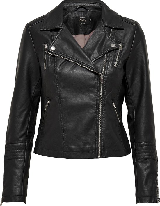 Foto: Only onlgemma faux leather biker otw noos dames jas maat 38