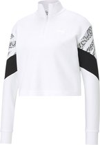 Puma Rebel Crew Sweatshirt Puma White / Castlerock - M - Dames