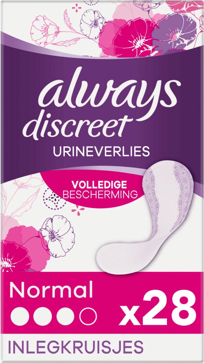 Goedkoopste Always onopvallende incontinentieluiervoering