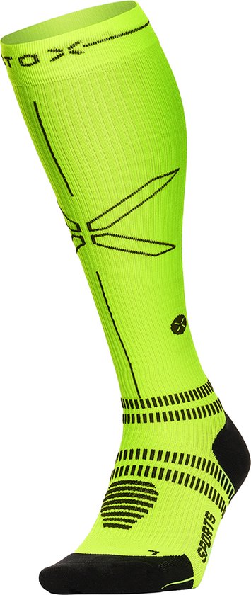 Chaussettes STOX Energy - Chaussettes de sport pour femmes - Chaussettes de compression Premium - Prévient les blessures et les douleurs musculaires - Récupération plus rapide - Jambes moins fatiguées - Comfort Extra - Pied et talon épaissis