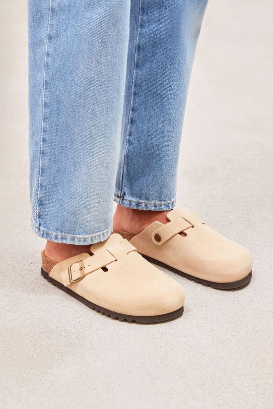 Mango - Schoenen met hak en gesp aan de voorkant in zilver