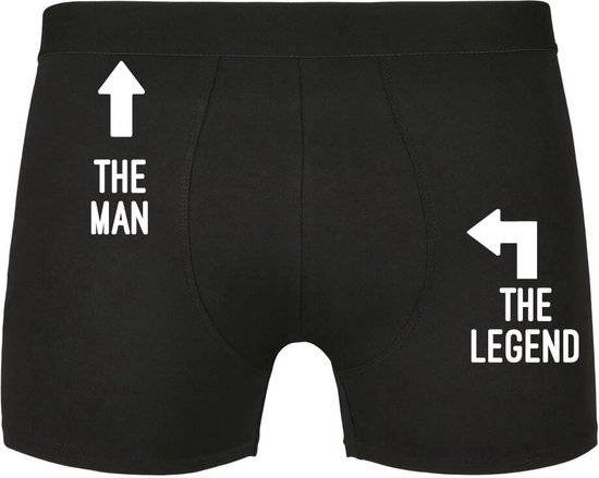 INDIGOS UG Boxershorts - achter - I Love My Boyfriend - grappig motief