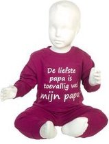 Fun2Wear Pyjama De liefste papa is toevallig wel mijn papa rasberry maat 104