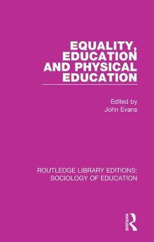 Routledge Library Editions: Sociology of Education- Equality ... - cover