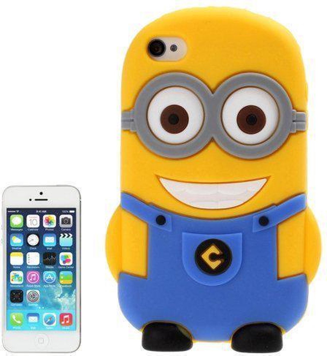 iPhone 5, 5s Despicable Me Minion silicone Cover, hoesje, case blauw |  bol.com