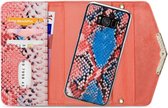 Samsung Galaxy S8 Hoesje - Mobilize - Velvet Serie - Kunstlederen 2in1 Case / Clutch - Coral Snake - Hoesje Geschikt Voor Samsung Galaxy S8