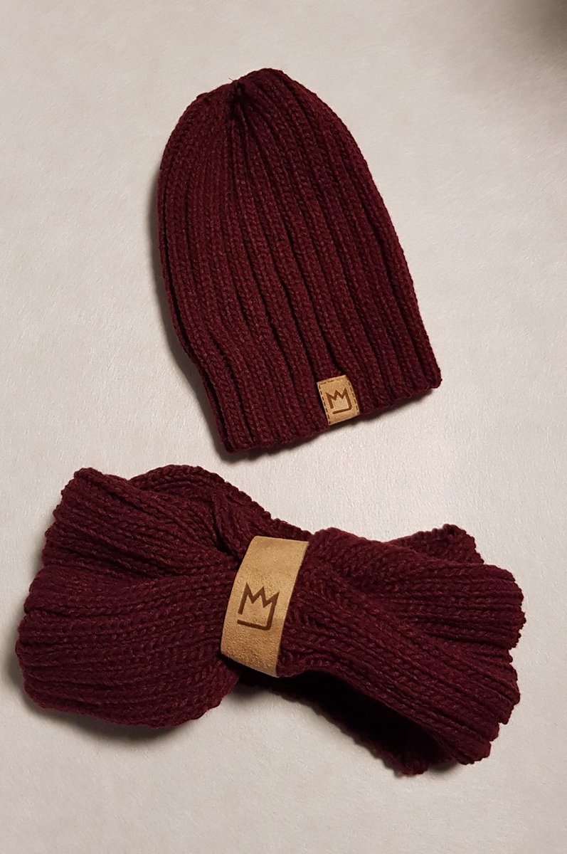 Bol Beanie Set Muts En Sjaal Bordeaux Rood De Winter 