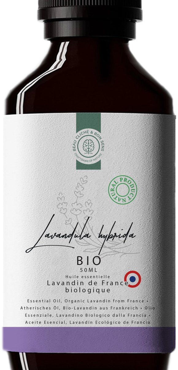 Dailygoods- Lavandin Olie 50ml - 100% Puur/Natuurlijk - Biologisch/Gecertificeerd - Ideaal voor Diffuser/Aromatherapie - Veiligheidswaarschuwing - Vegan/Voedingsgeschikt - Essentiële Olie