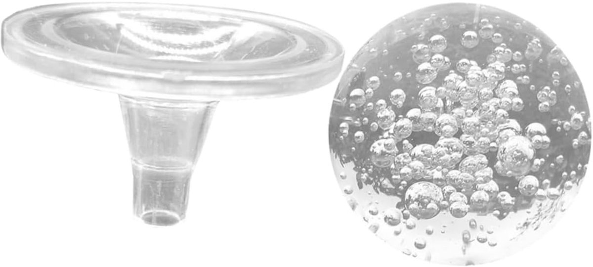 Kristallen Bol - Decoratieve Bol - Fontein Decoratie - Uniek Artistiek - 215 Grams - Trans