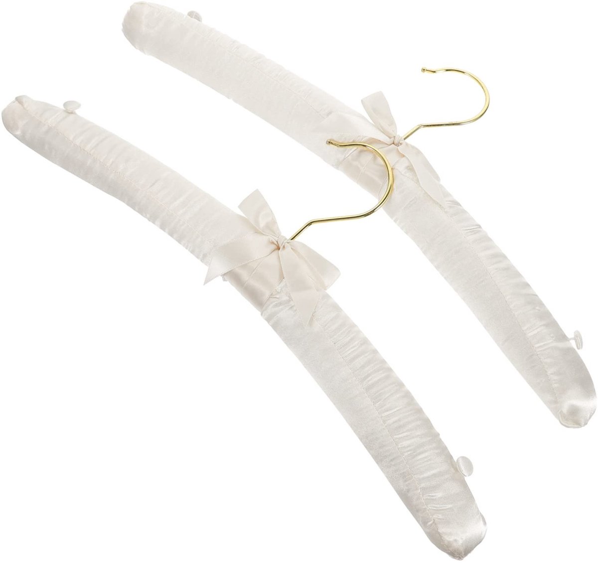 Dailygoods- Kledinghanger Antislip - Zijden Kledinghanger - Kostuumhanger - Broekhanger - Mantelhanger - Set van 2 Stuks - Kledinghaak