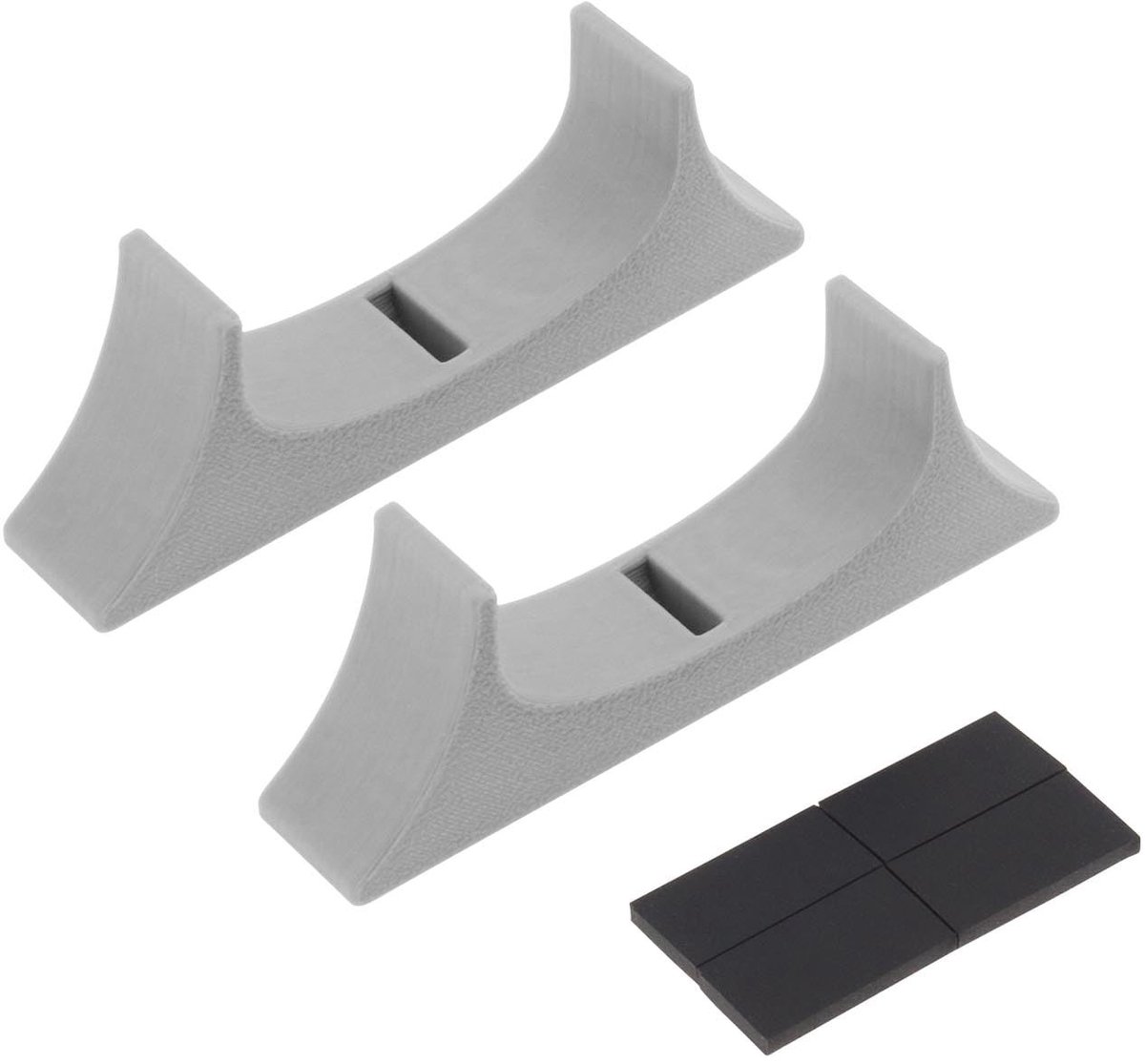 Dailygoods- Console Houder - 2 Stuks - Verbeterd Koelontwerp - Compatibel met Wii U - Kunststof - Afmetingen 79 x 15 x 27 mm - Gameconsole Standaard