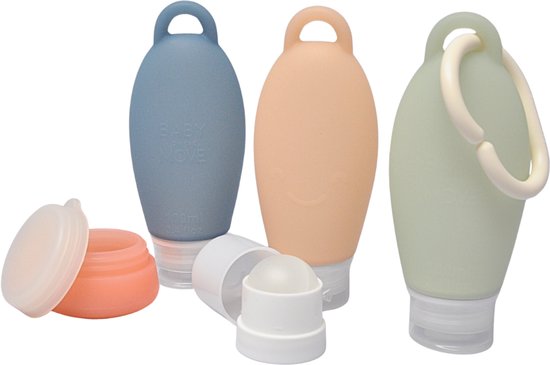 Owego travel kit (flesjes + cremepotje)