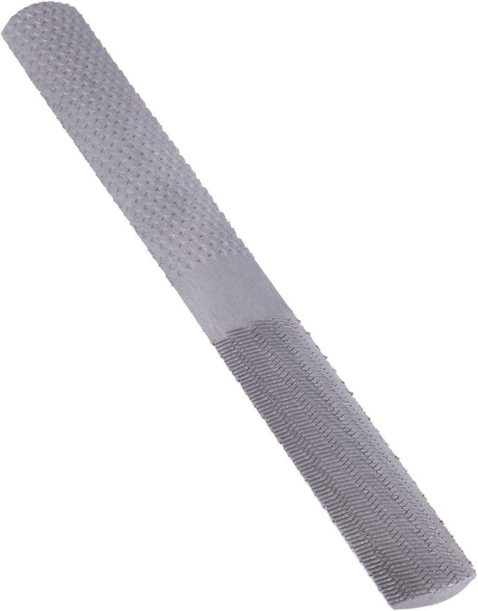 Houtraspvijl - 4-in-1 tool - Houtbewerking - Dubbelzijdig gesneden - 200 mm - Grijs