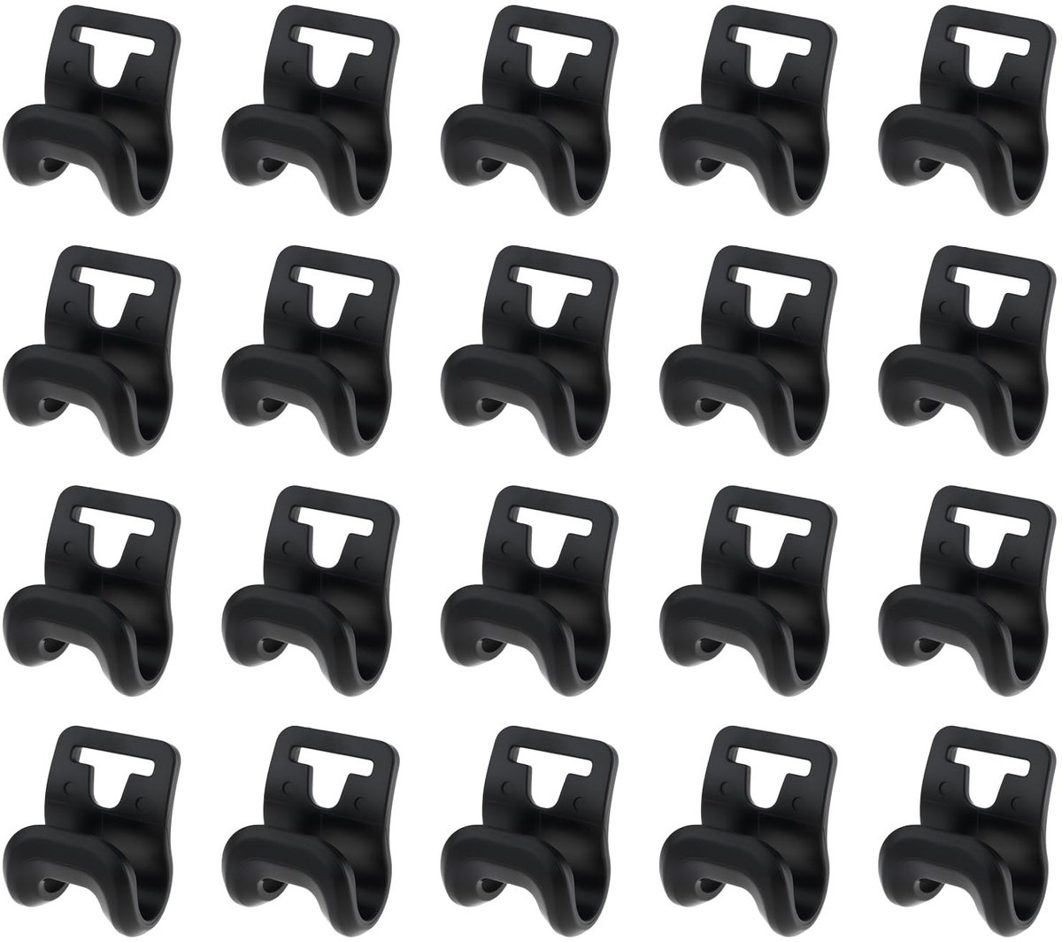 Dailygoods - 20 Stuks Tent Pole Clips voor Camping en Picknick