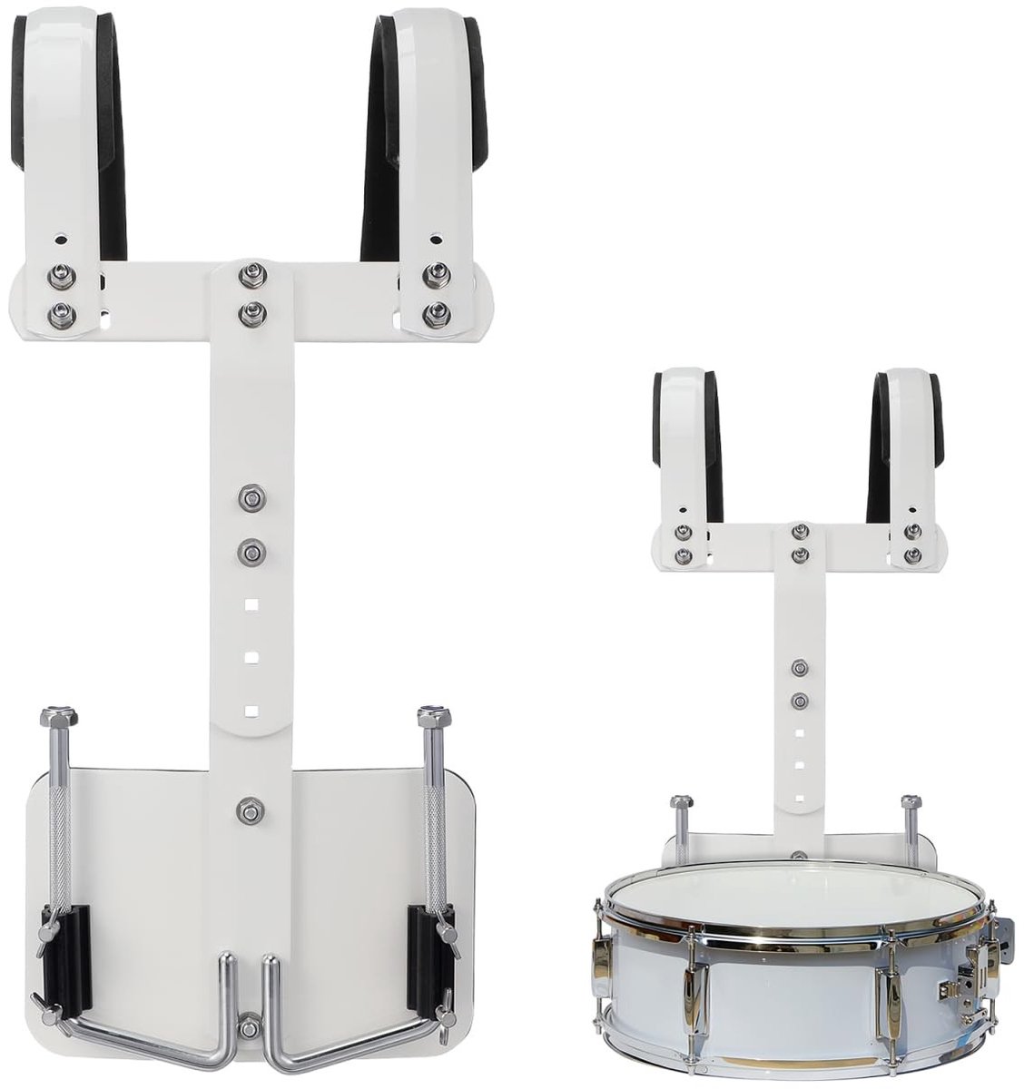 Dailygoods- Snaredrumdrager verstelbaar - Marcherende Trommel - Harnas - Steunframe - Percussie-instrument - Aluminiumlegering - Duurzaam - Drumdrager