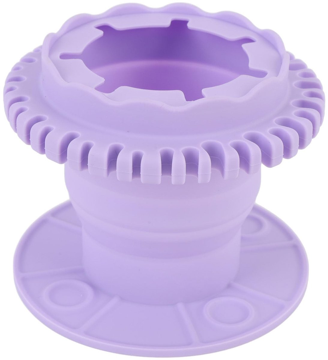 Dailygoods- Cosmetische Kwasten - Siliconen Reinigingspads - Afneembare Borstelhouder - 3-in-1 Design - Opvouwbaar - Voedselveilige Materialen - Make-upborstelreiniger