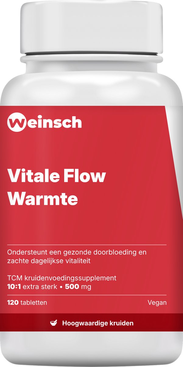 Weinsch Vitale Flow Warmte (Shen Fu Zhu Yu Tang) | 10:1 extra sterk | 500mg | 120 tabletten