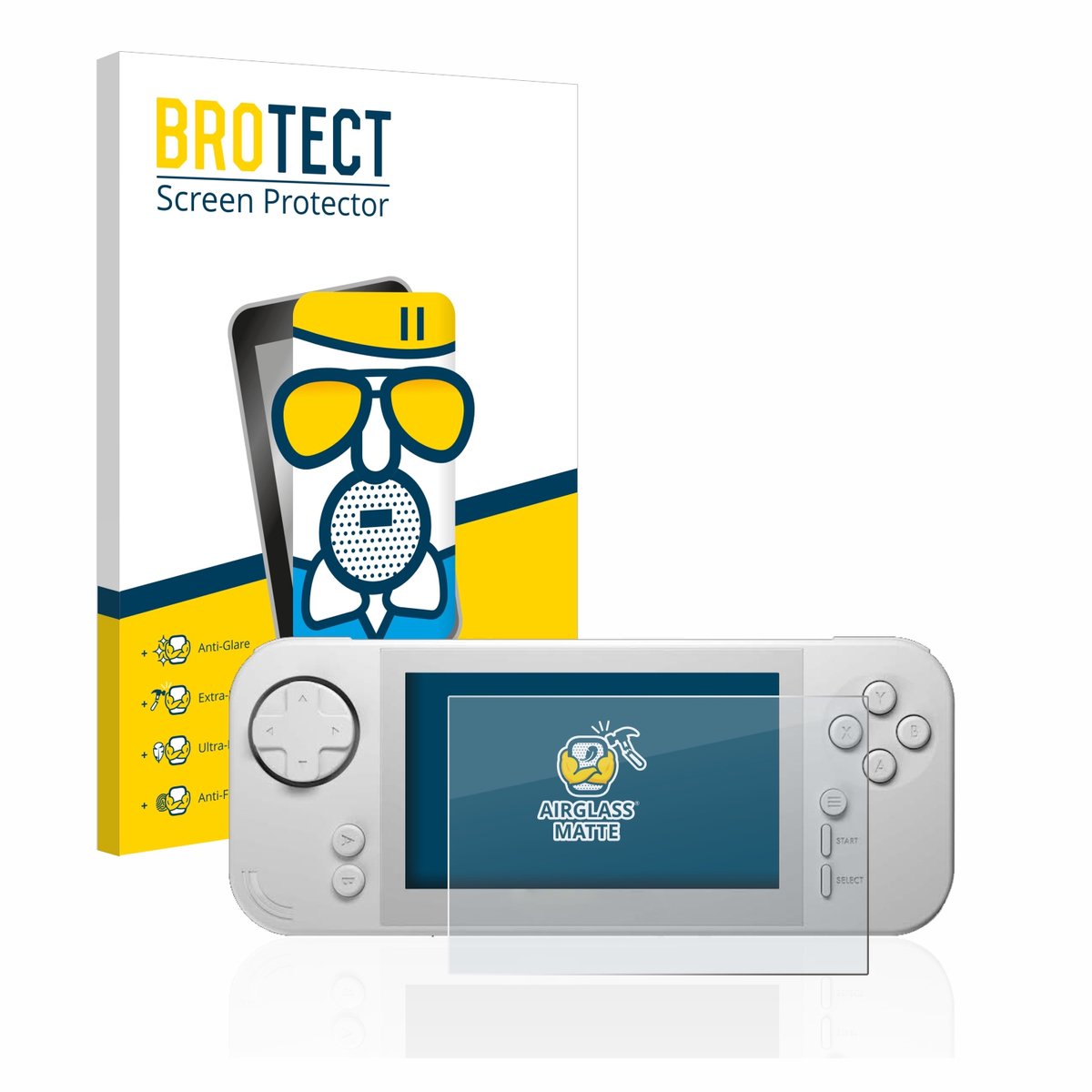 BROTECT - Screenprotector voor Evercade EXP - Folie Beschermfolie Beschermglas matte