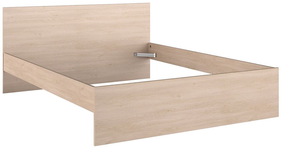 Vente-unique Bedframe hout natuurlijk licht 160 x 200 cm