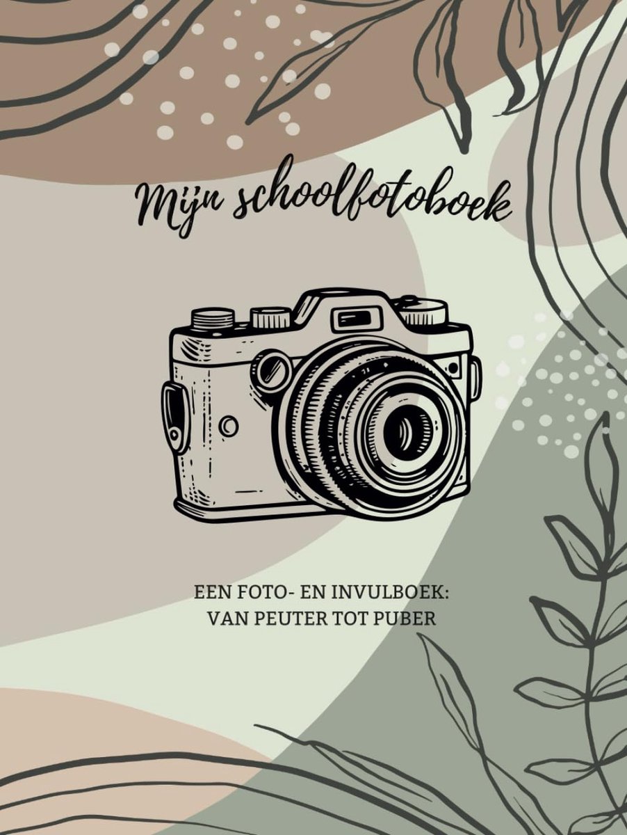 SnelShoppen - Mijn Schoolfotoboek: Foto- en Invulboek Voor Kinderen van Peuter tot Puber, Creatief Herinneringen Vastleggen, 80 Pagina's, Kleurrijk en