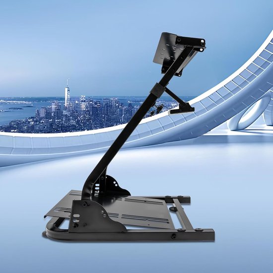 Racestuurhouder - Stuurwielbeugel - Gaming Simulatie - Verstelbaar Ergonomisch Ontwerp - 56-78 cm Verstelbaar - Zwart — afbeelding 2
