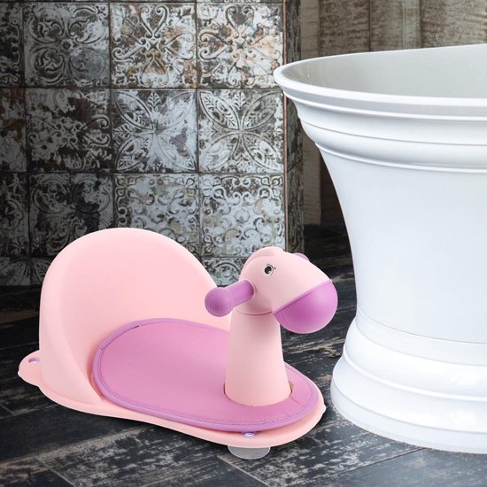 Baby badstoel - Kinder zitje - Veilig badderen - Ring armleuning - 30 x 16 cm - Assorti — afbeelding 5