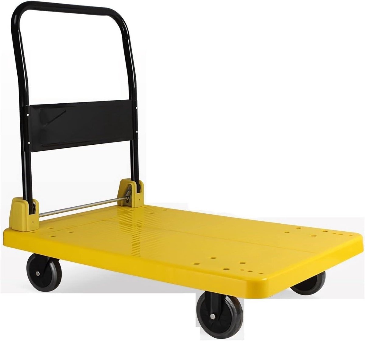 Platformwagen - Steekwagen Dolly - Zware Lasten Verplaatsen - Opvouwbaar Ontwerp - 300 kg - Zilver