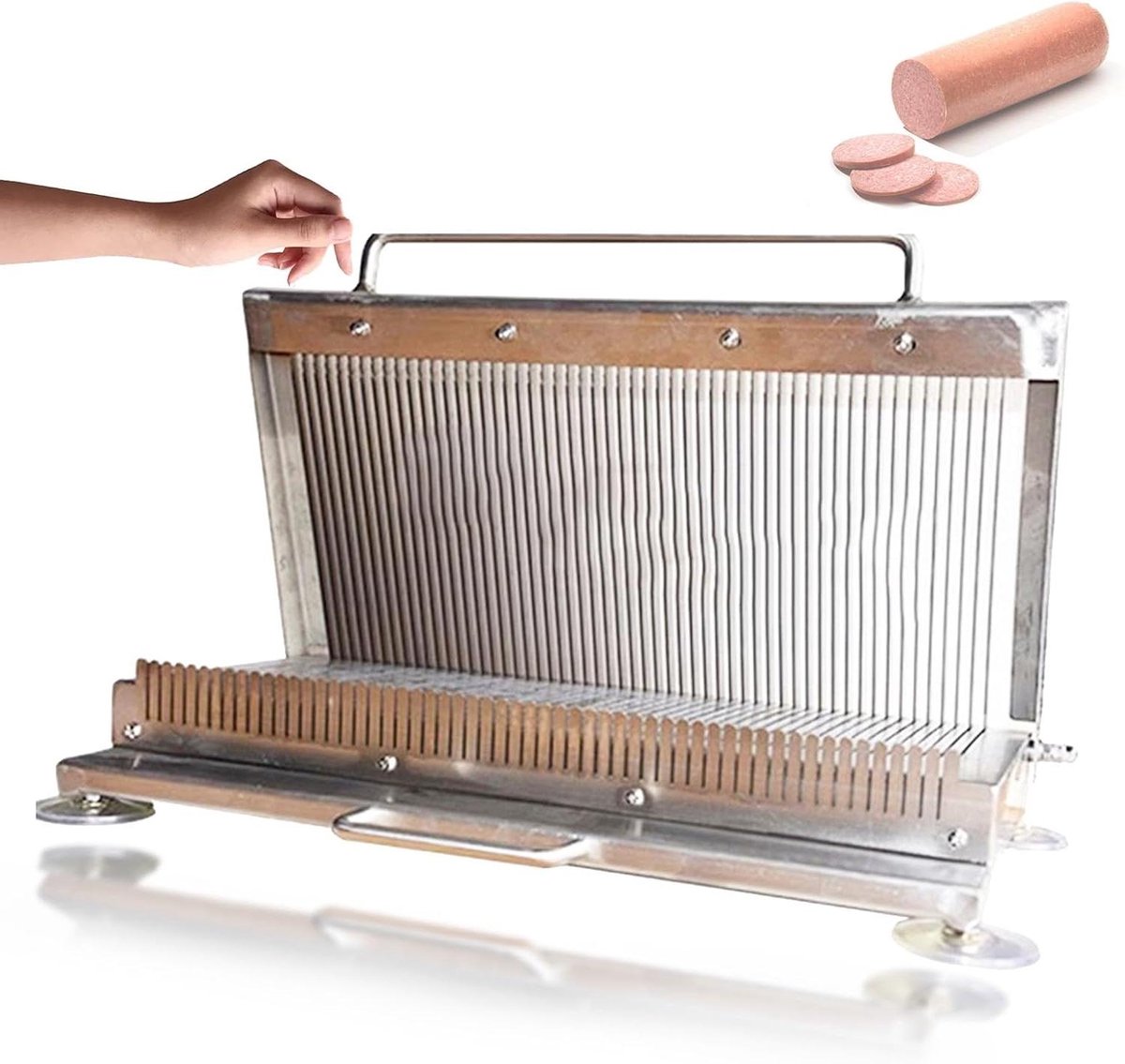 Sushi Snijder - Roll Slicer - Sushi Maken - Roestvrij Staal - 11mm Mesafstand - Zilver