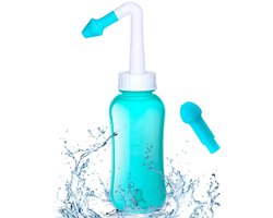Dailygoods- Neti Pot Sinus Rinse Kit 300ML - Neusdouche - Neusspoeler Volwassene - Neusirrigatie - BPA Gratis - 2 Nozzles (Volwassen/Kinderen)