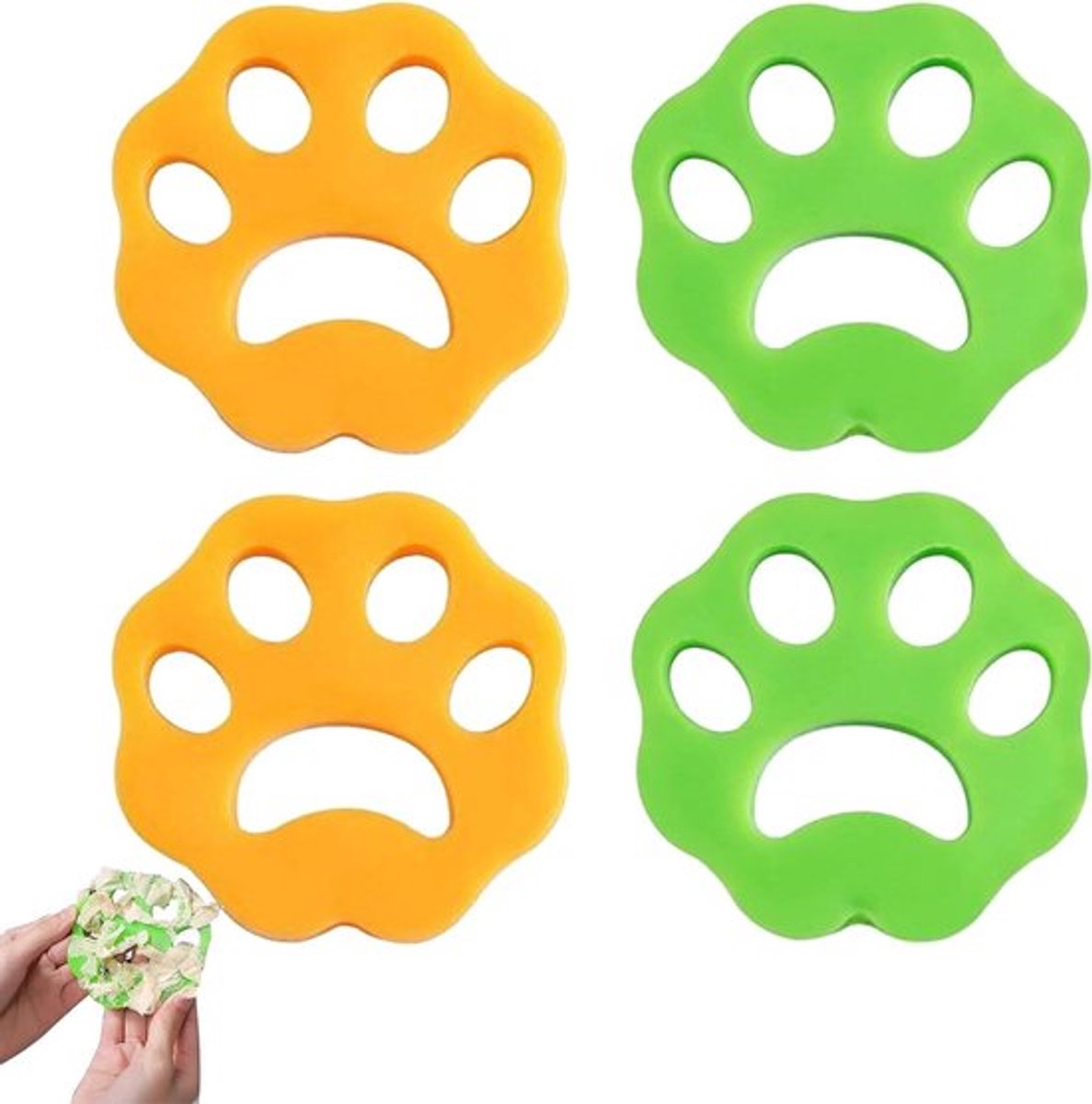 Waszak voor het verwijderen van dierenhaar in wasmachine