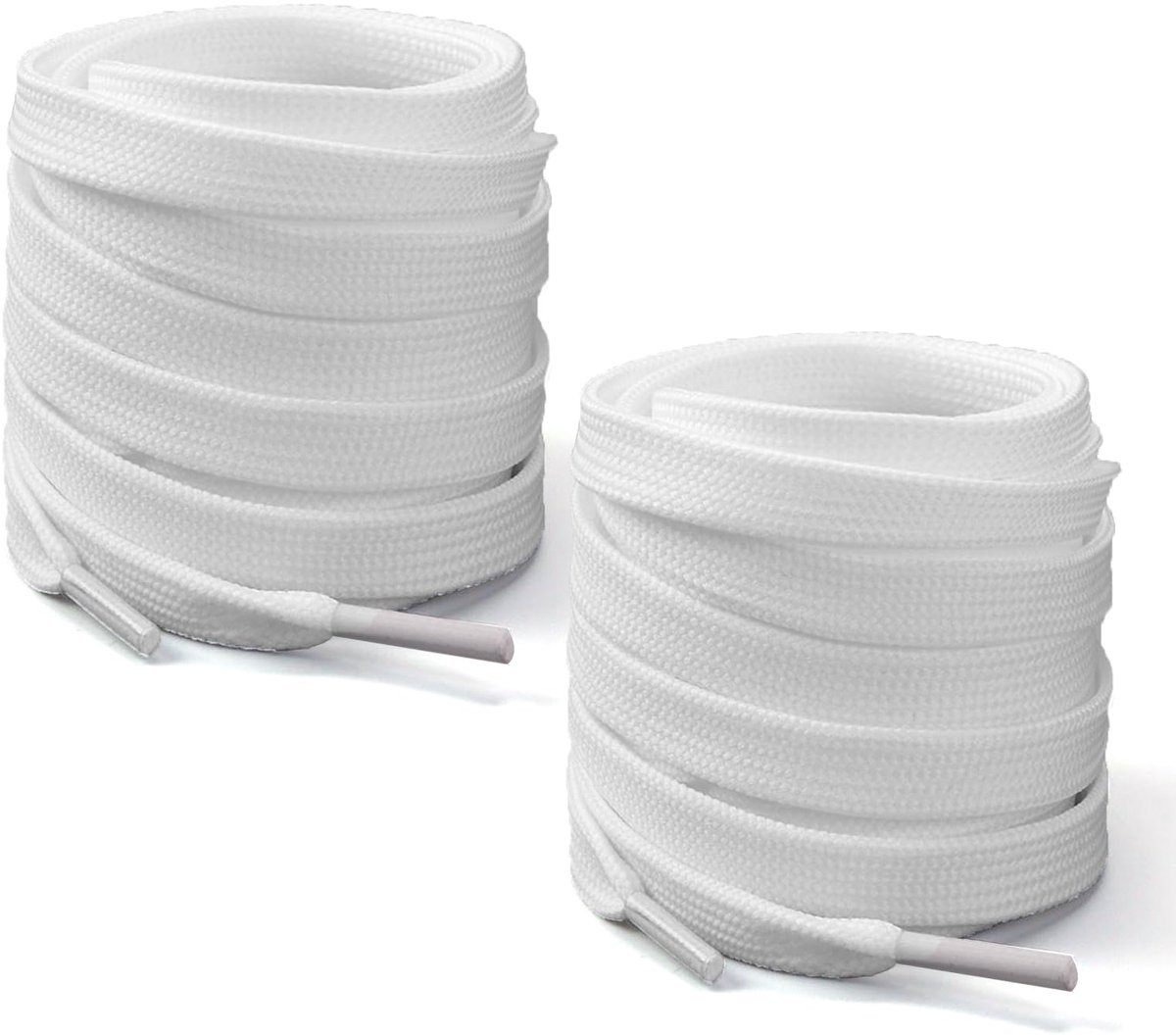 Dailygoods - 2 Paar Kinderschoenveters van 80 cm, Dikke Platte Veters voor Sneakers en Casual Schoenen